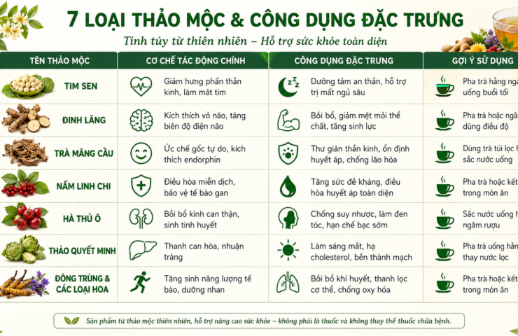 7 loại thảo mộc tự nhiên giúp giảm căng thẳng và công dụng